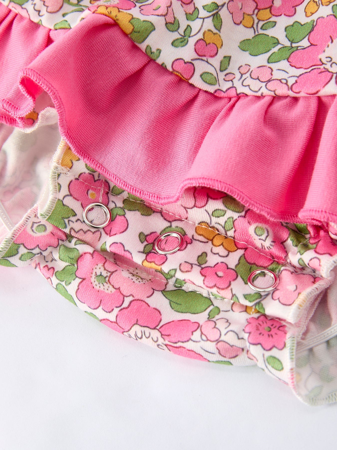 “DADDY'S GIRL” Embroidered Ruffle Collar Baby Girls Romper