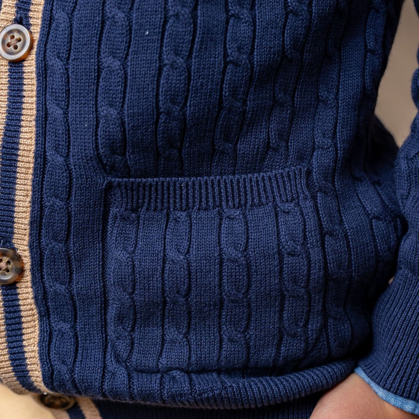 Organic Cable Cardigan - Baby