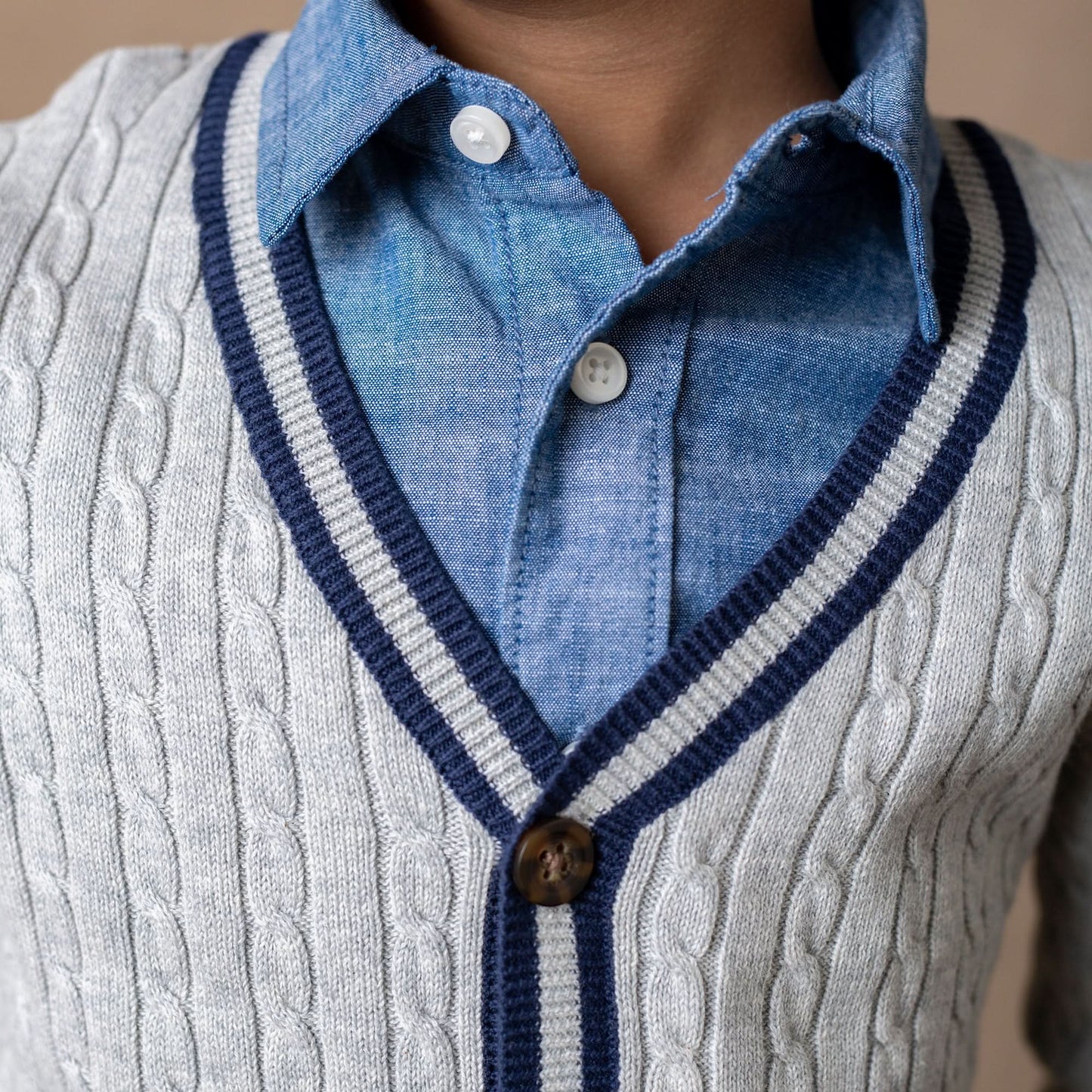 Organic Cable Cardigan - Baby