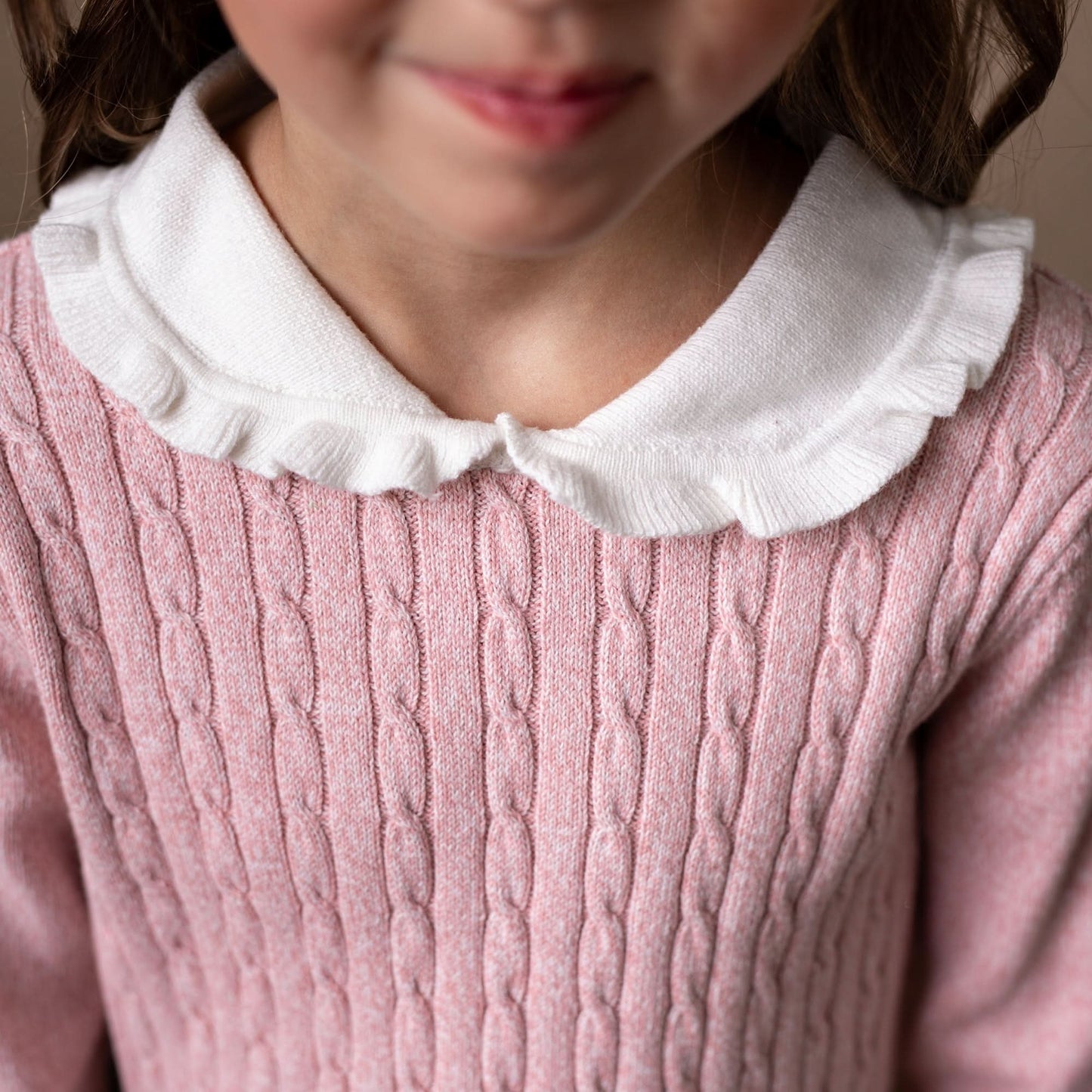 Organic Peter Pan Collar Sweater Dress - Baby