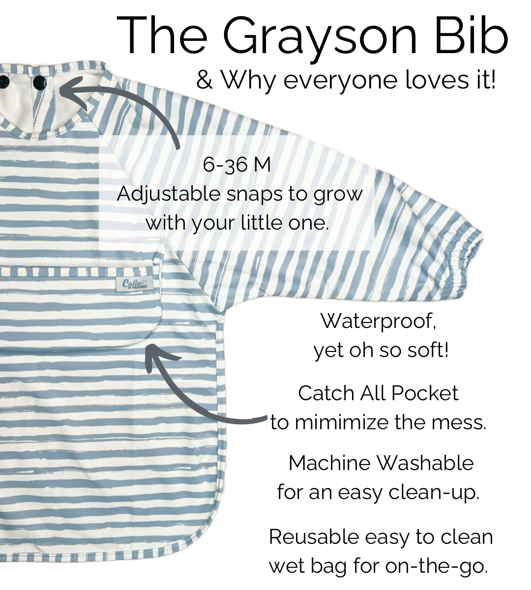 The Grayson Long Sleeve Bib - Leopard