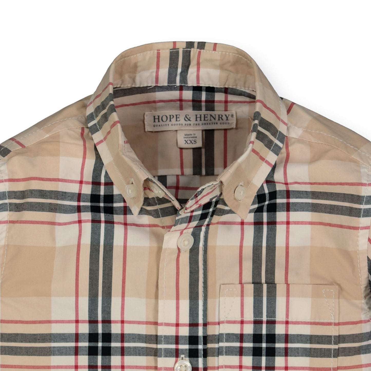 Stretch Poplin Button Down Shirt - Baby