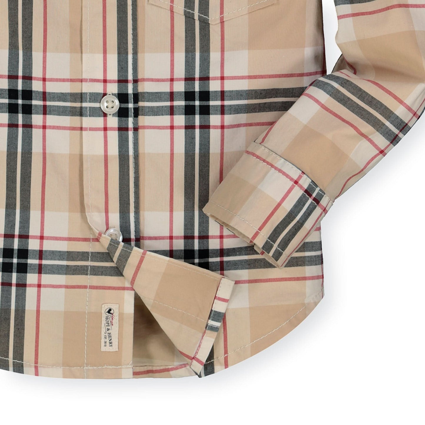 Stretch Poplin Button Down Shirt - Baby