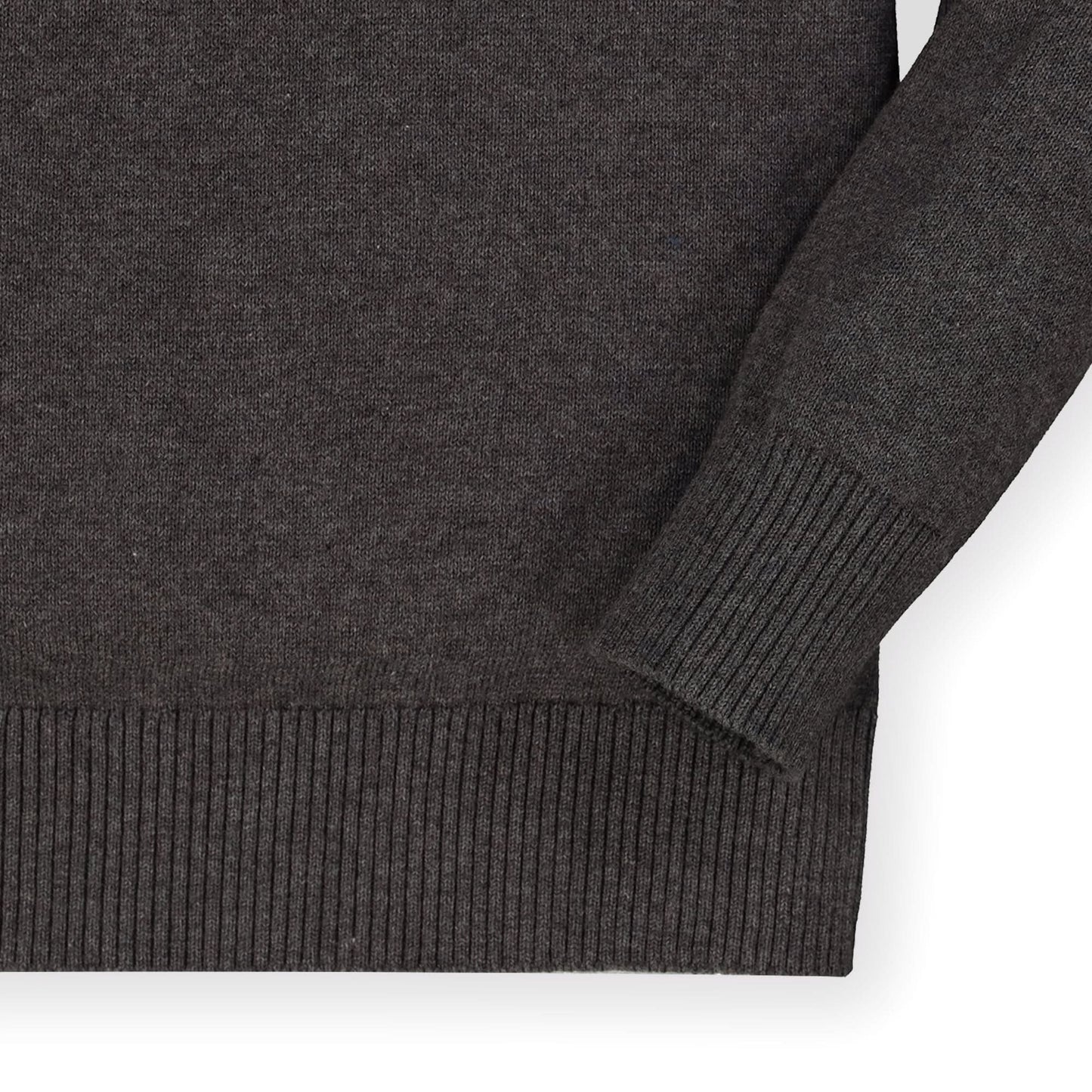 Organic V-Neck Sweater with Elbow Patches - Baby