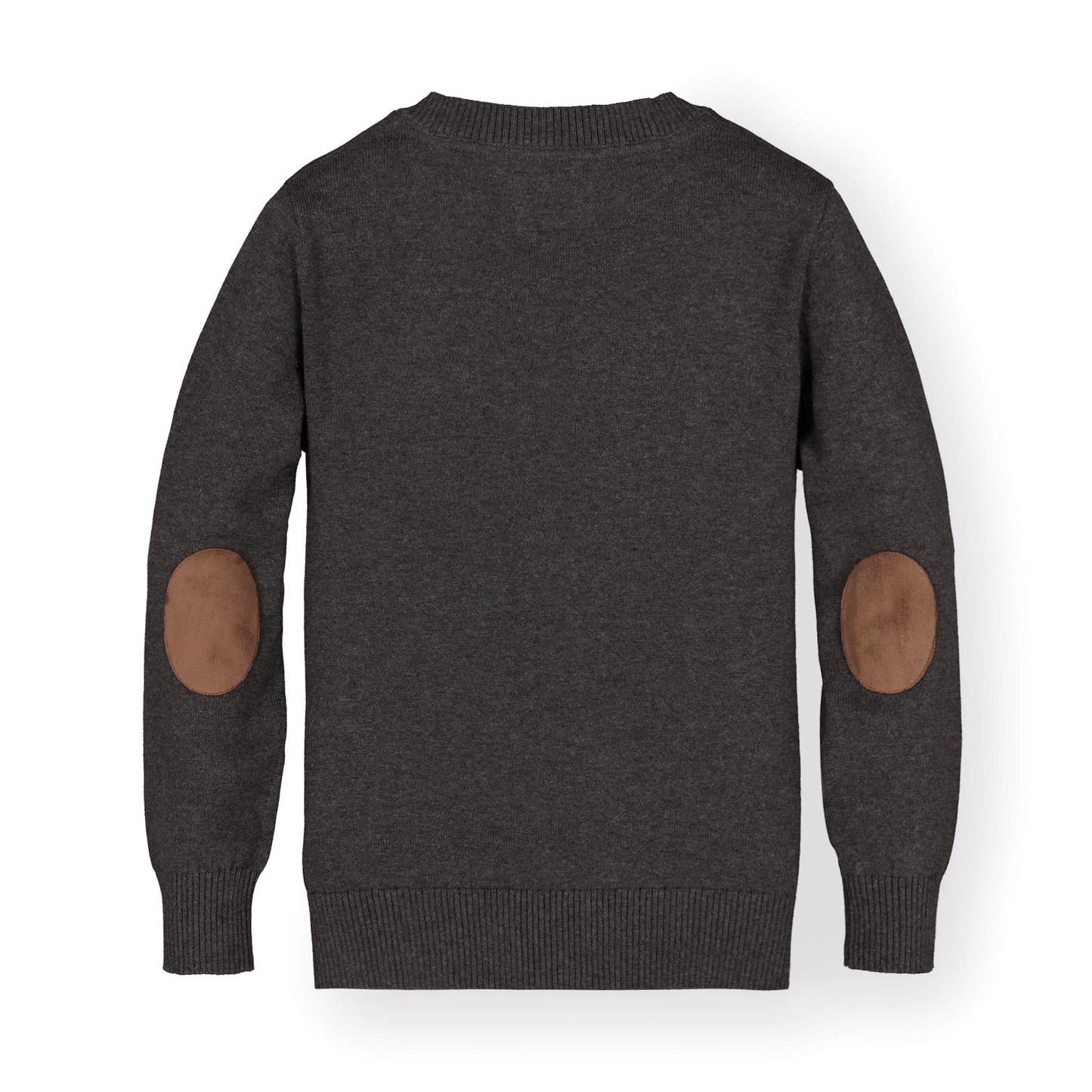 Organic V-Neck Sweater with Elbow Patches - Baby