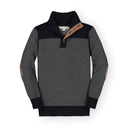Contrast Sweater with Elbow Patches - Baby