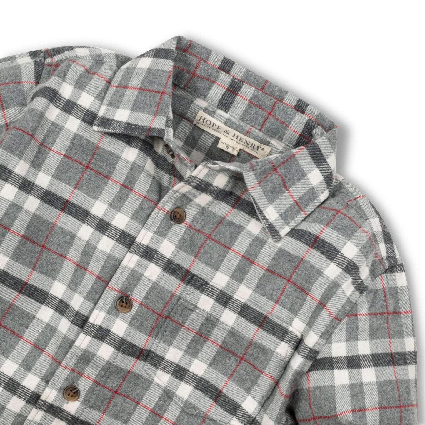 Organic Flannel Shirt with Elbow Patches - Baby