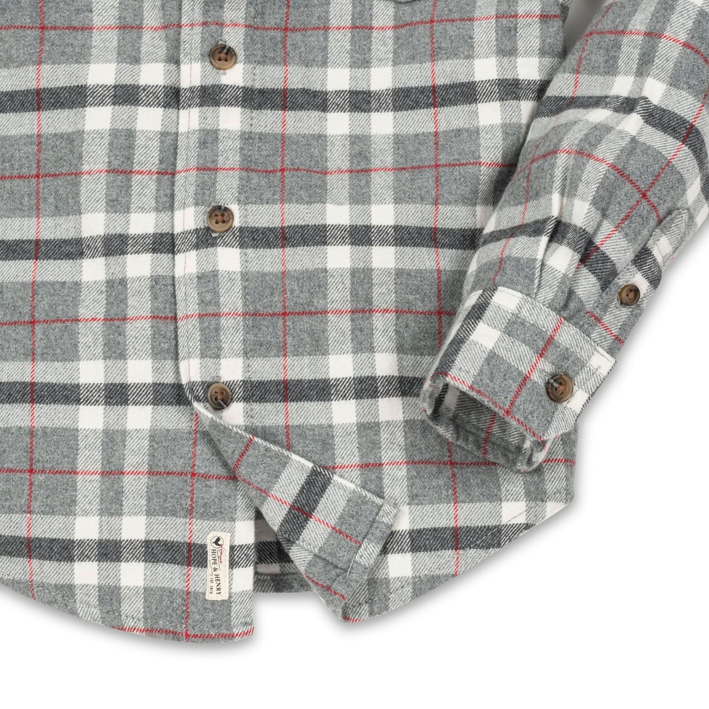 Organic Flannel Shirt with Elbow Patches - Baby