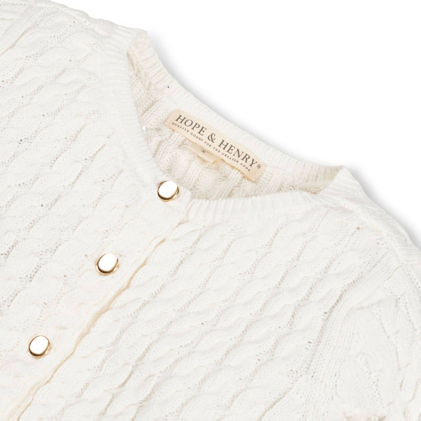 Classic Cable Organic Cardigan - Baby
