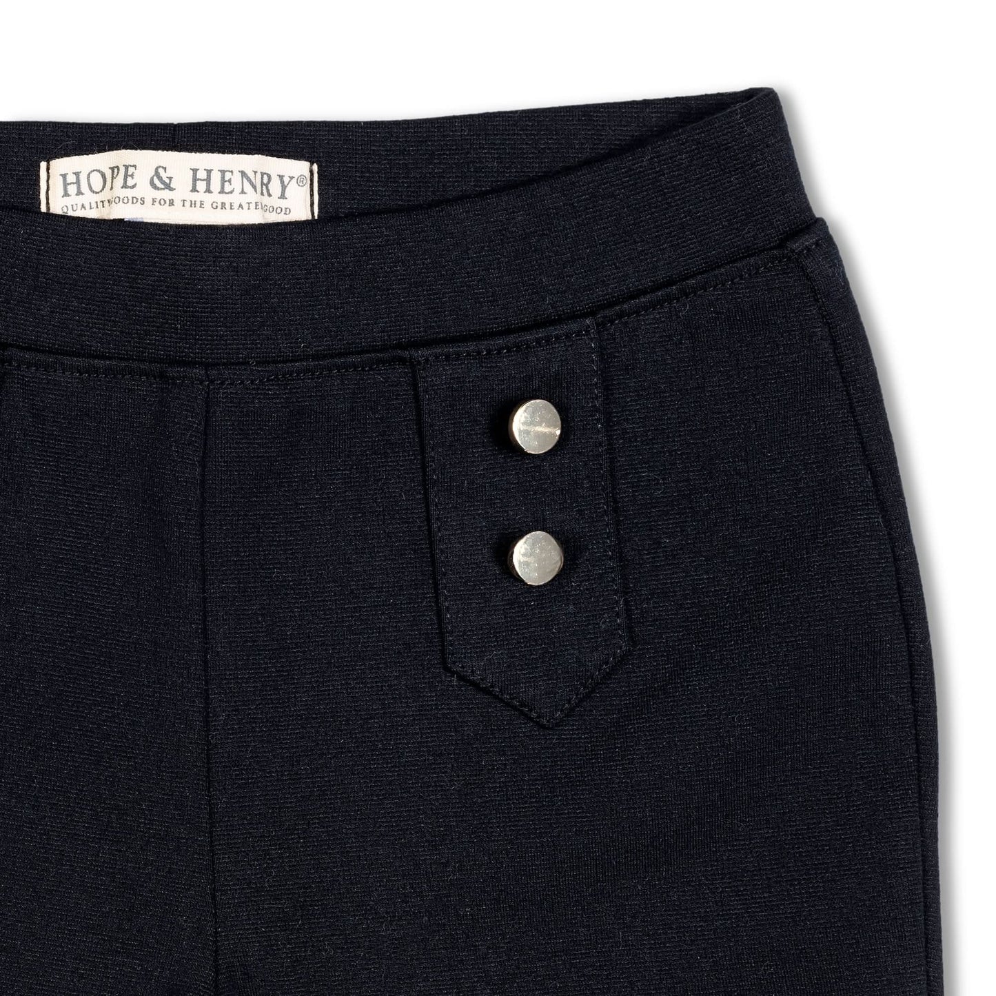 Button Placket Ponte Pant - Baby