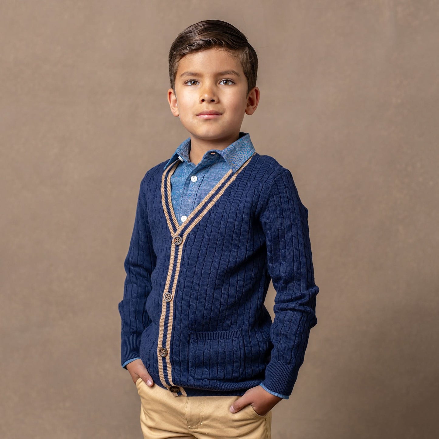 Organic Cable Cardigan - Baby