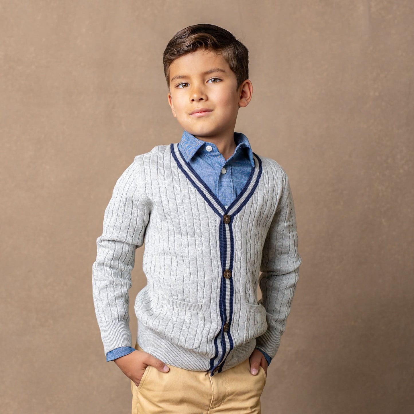 Organic Cable Cardigan - Baby