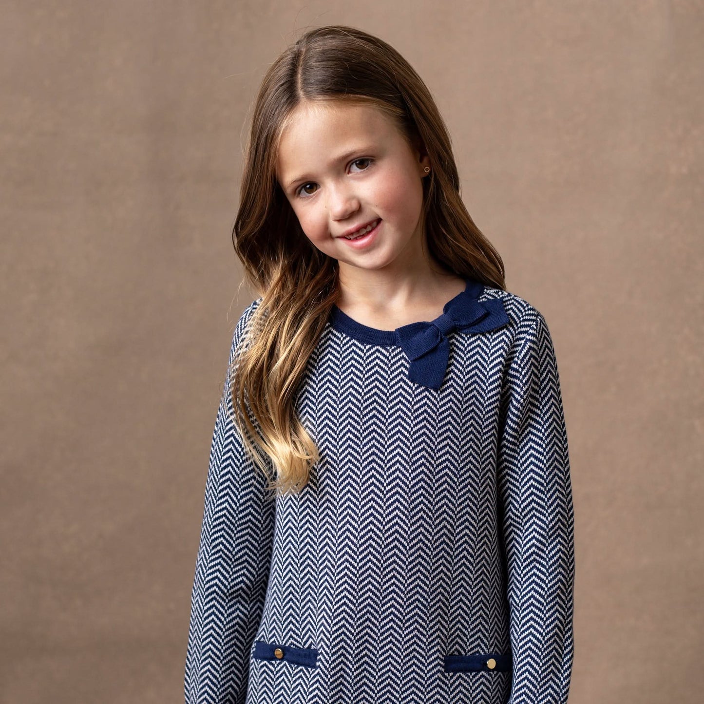 Organic Bow Sweater Dress - Baby