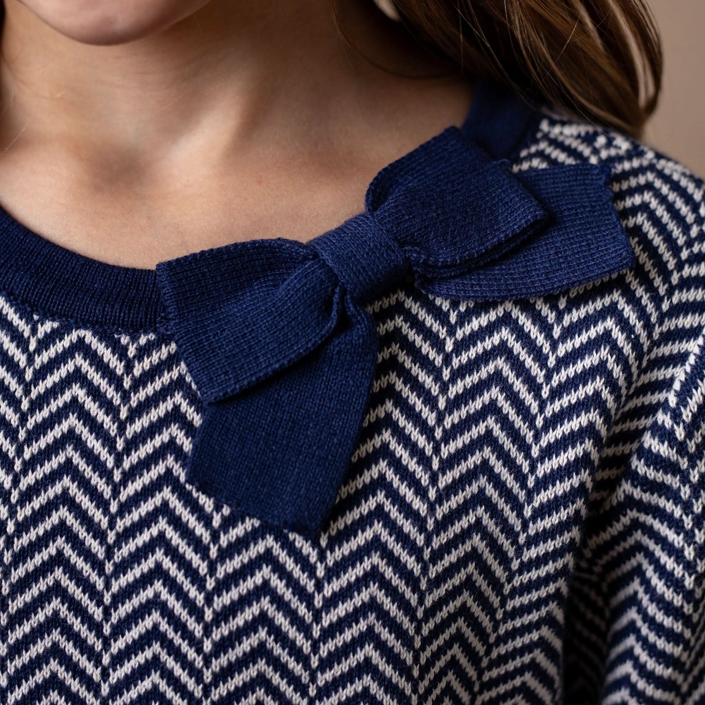Organic Bow Sweater Dress - Baby