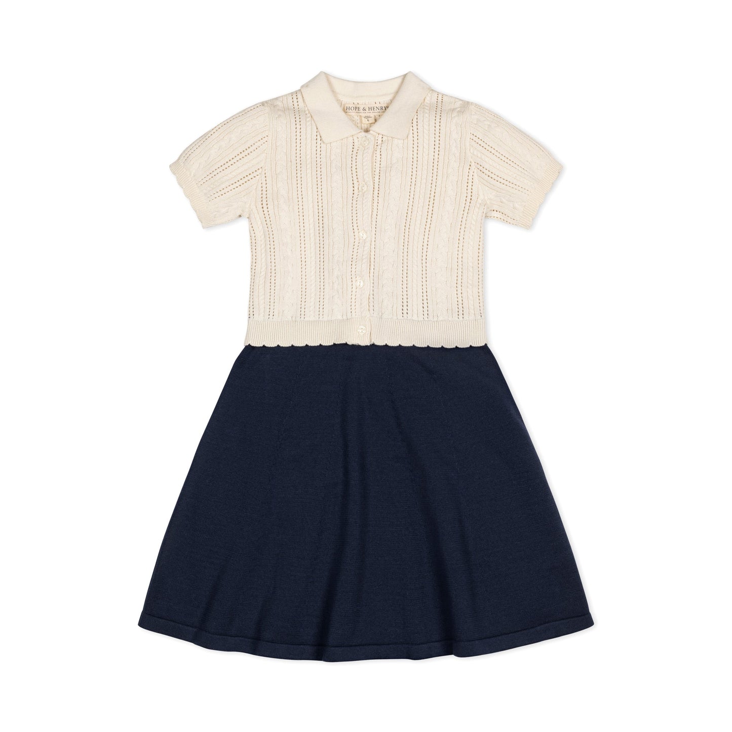 Organic French Schoolgirl Sweater Dress - Baby
