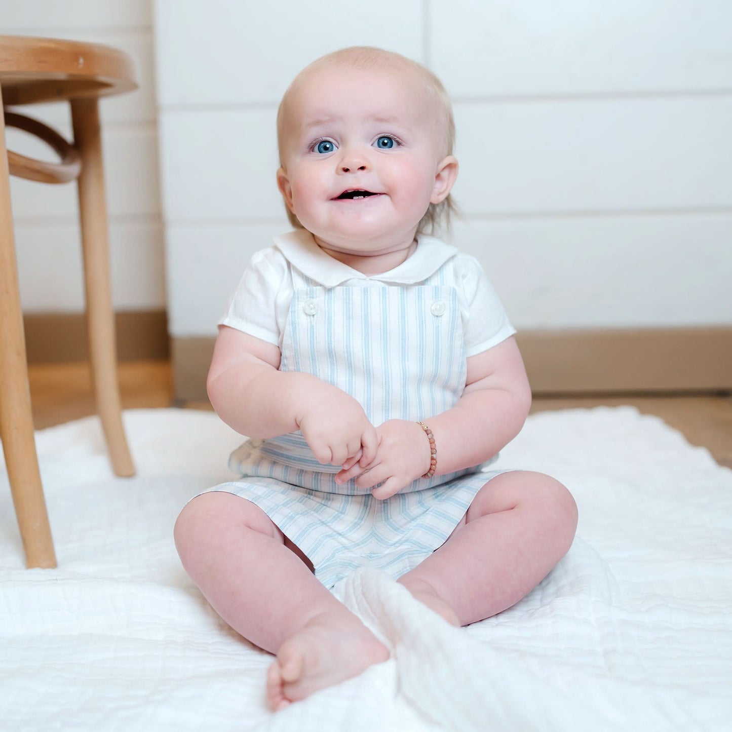 Linen Shortie Overall Set
