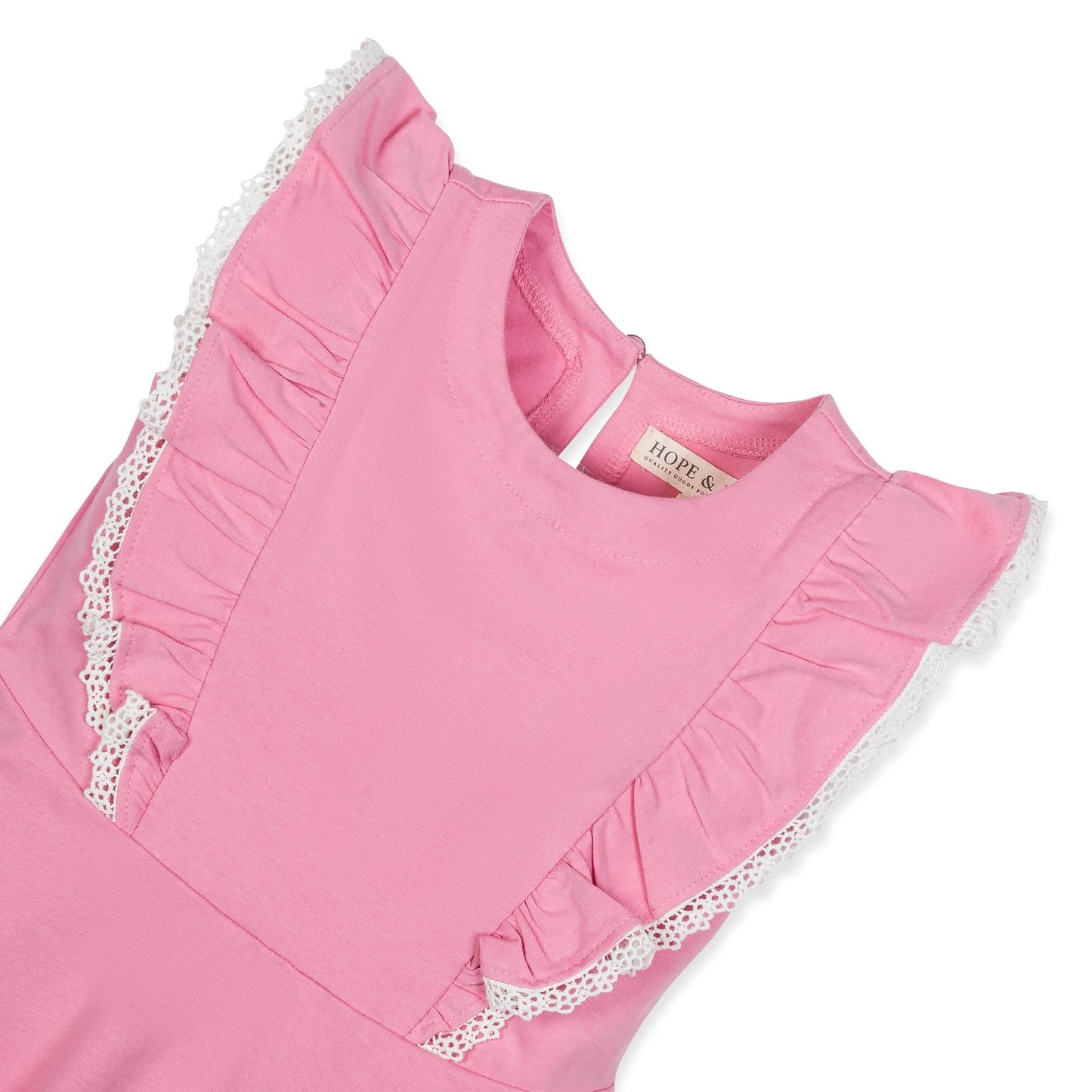 Sleeveless Organic Knit Pinafore Dress