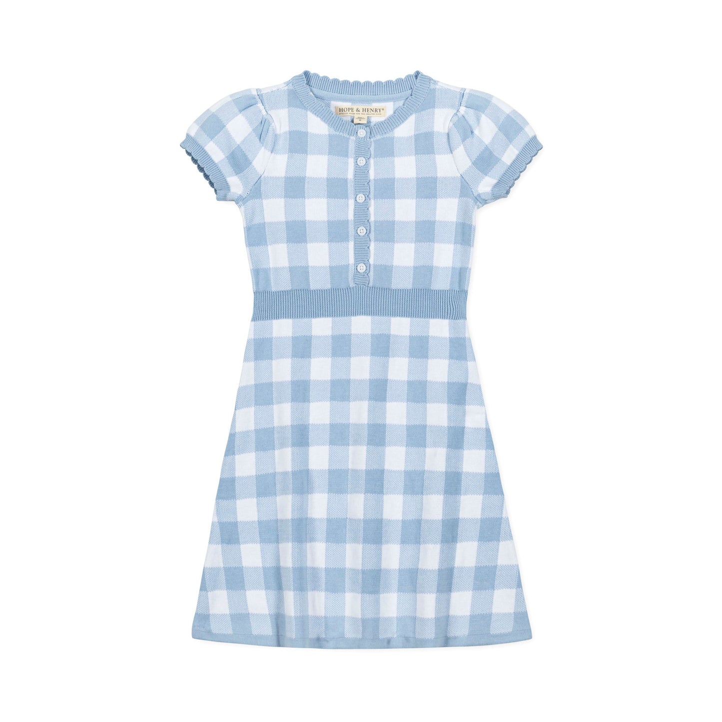 Organic Button Front Sweater Dress