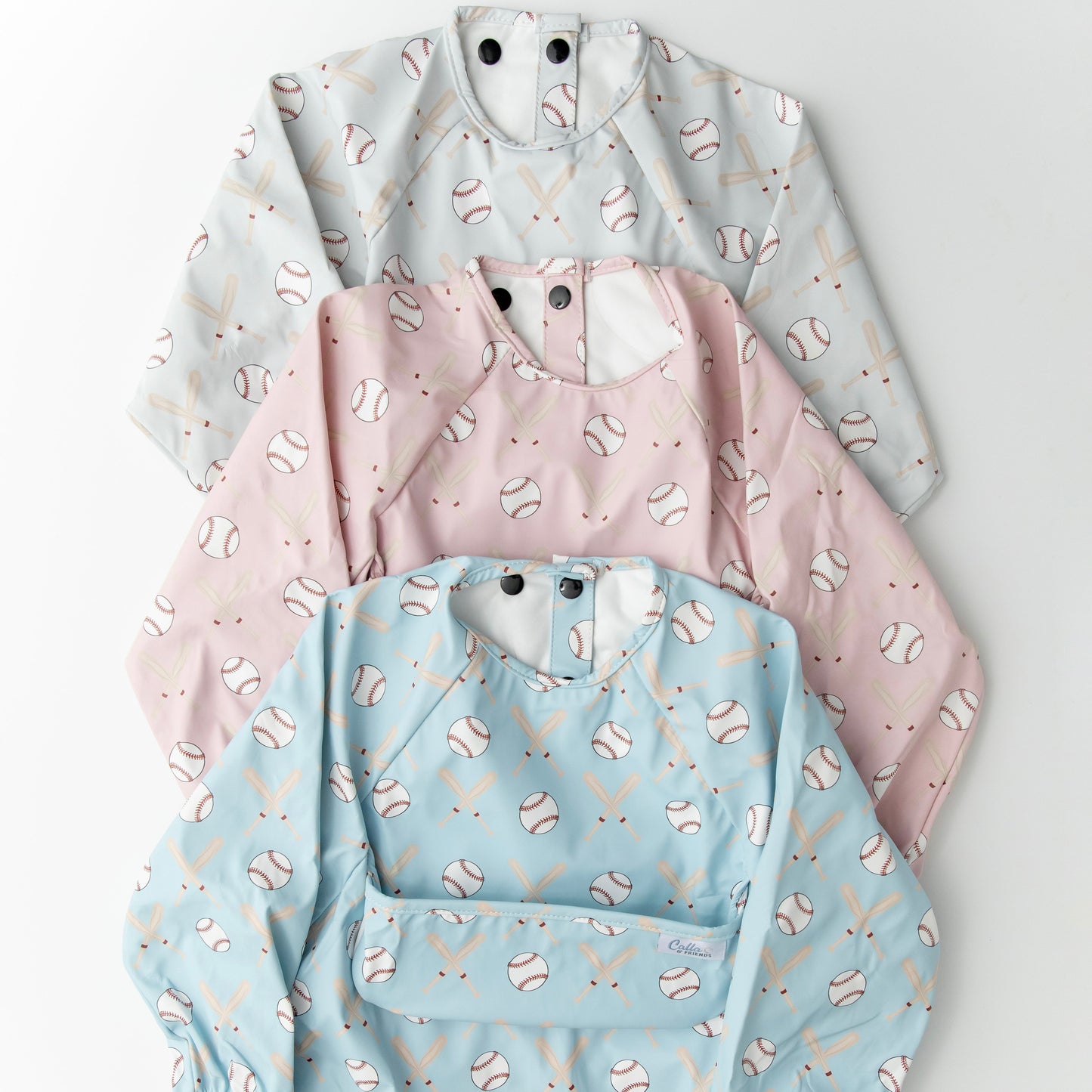 The Grayson Long Sleeve Bib - Baseball