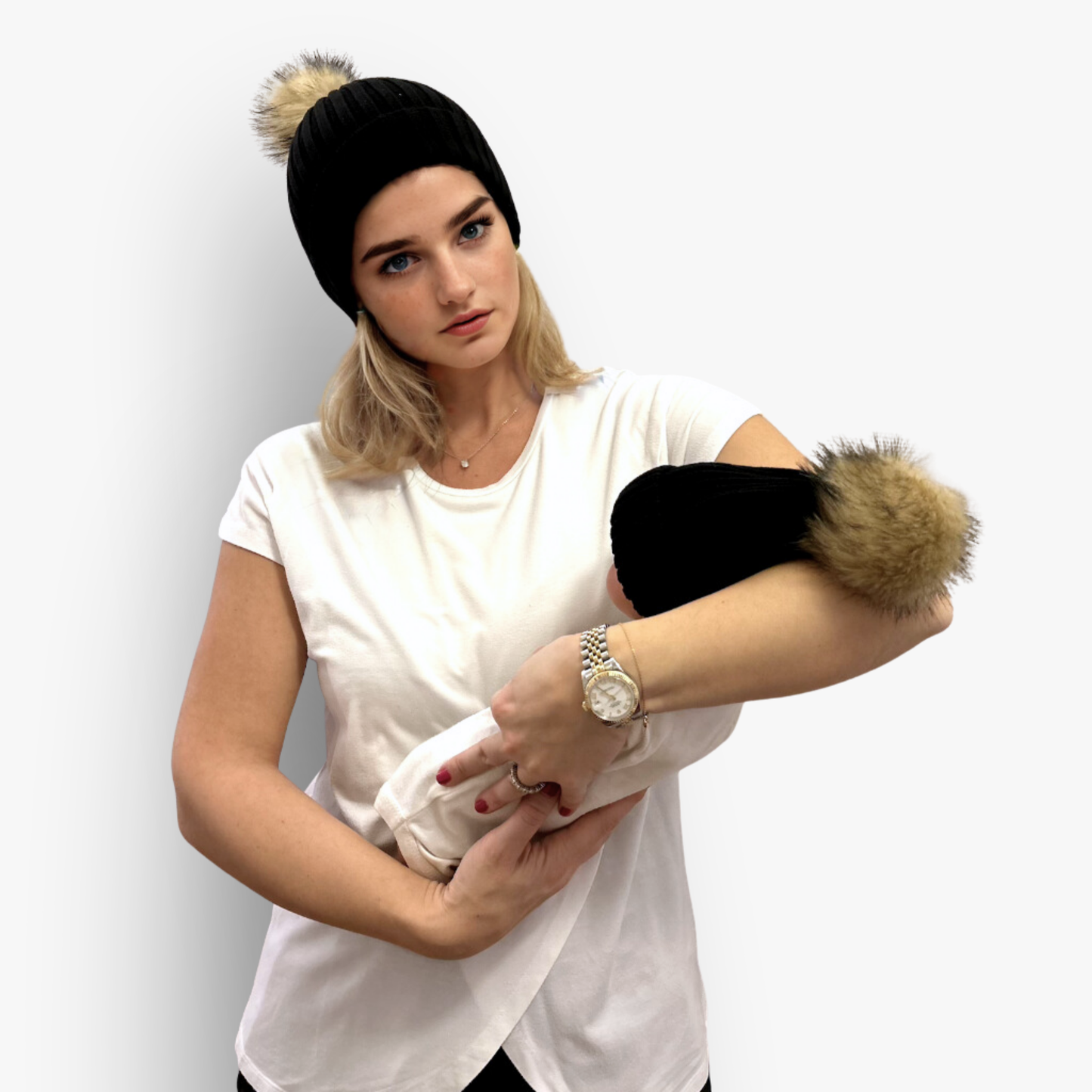 Mom N Me Beanie Set