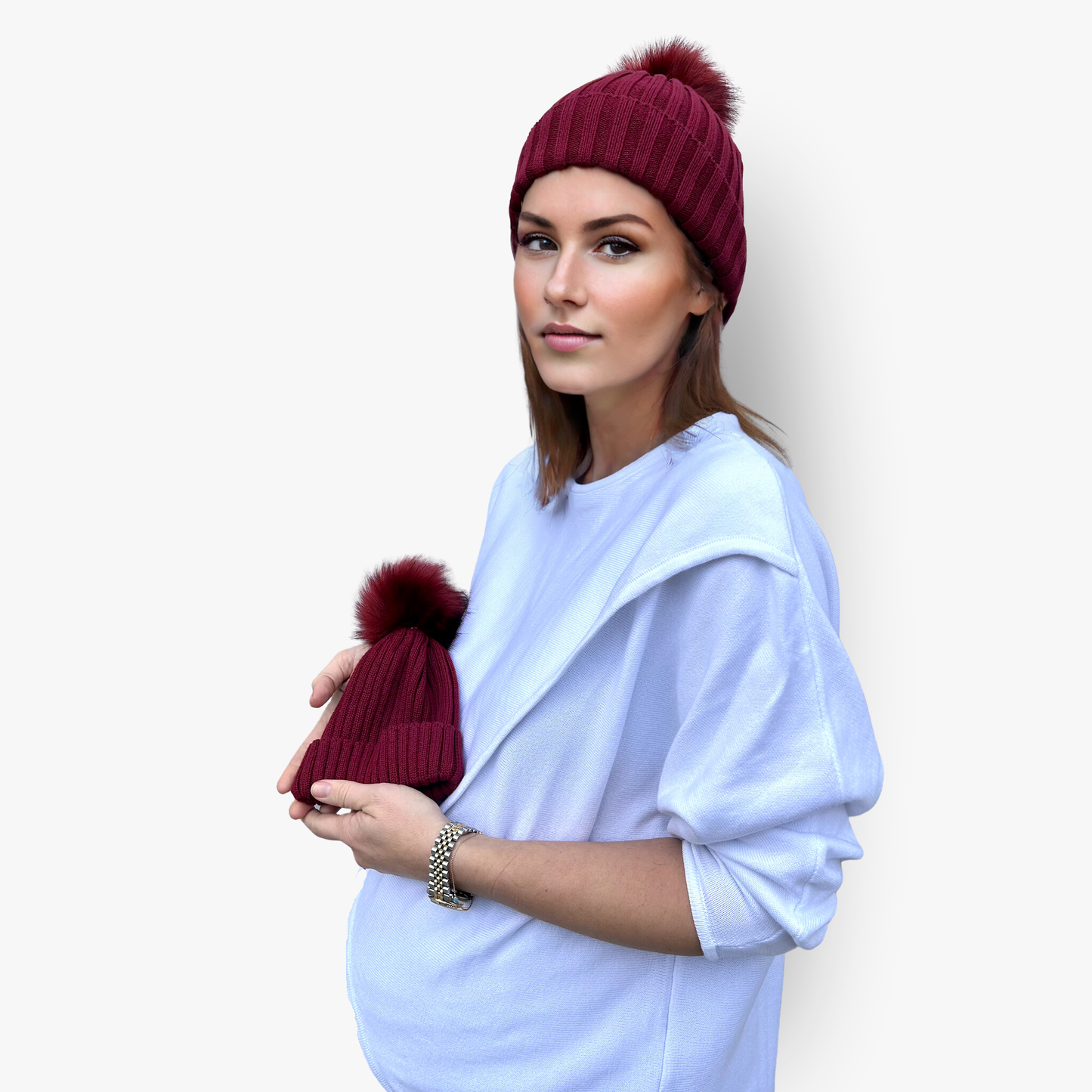 Mom N Me Beanie Set