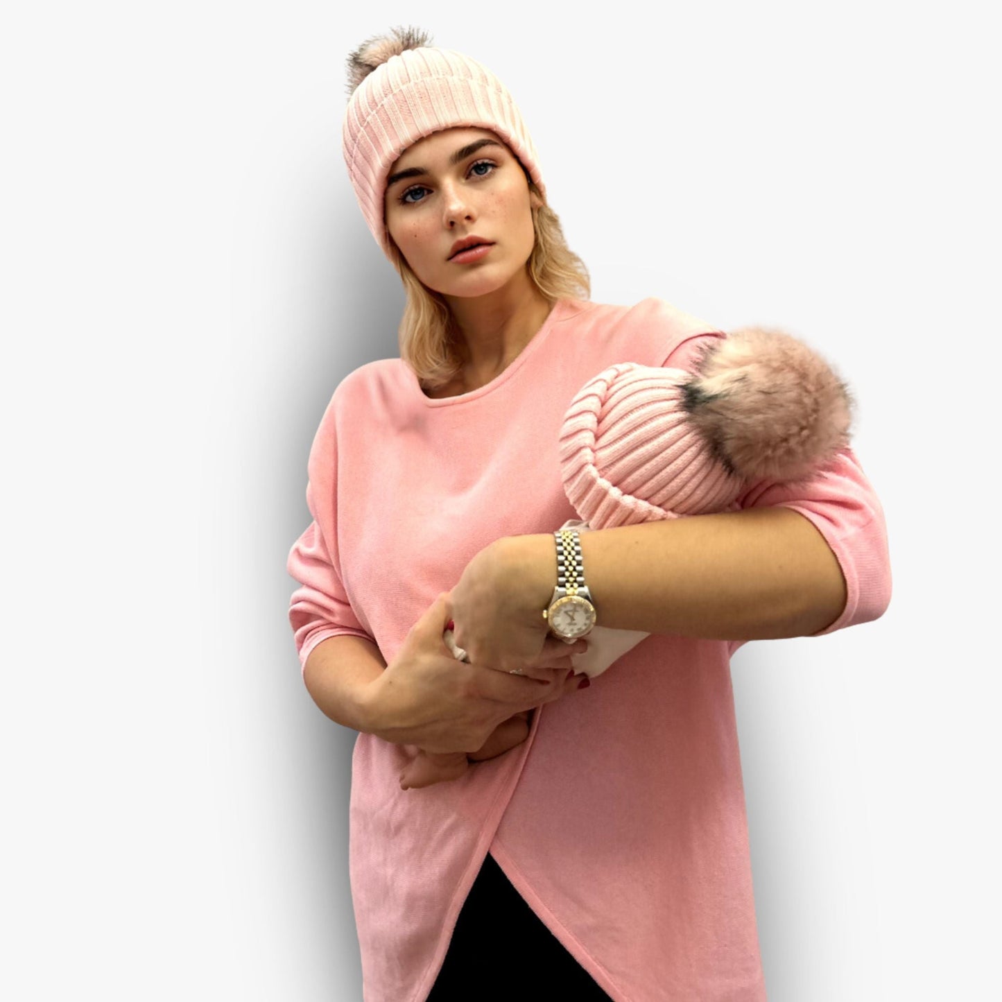 Mom N Me Beanie Set