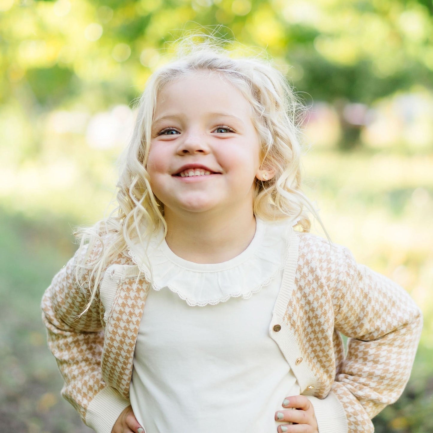 Ruffle Neck Knit Top - Baby