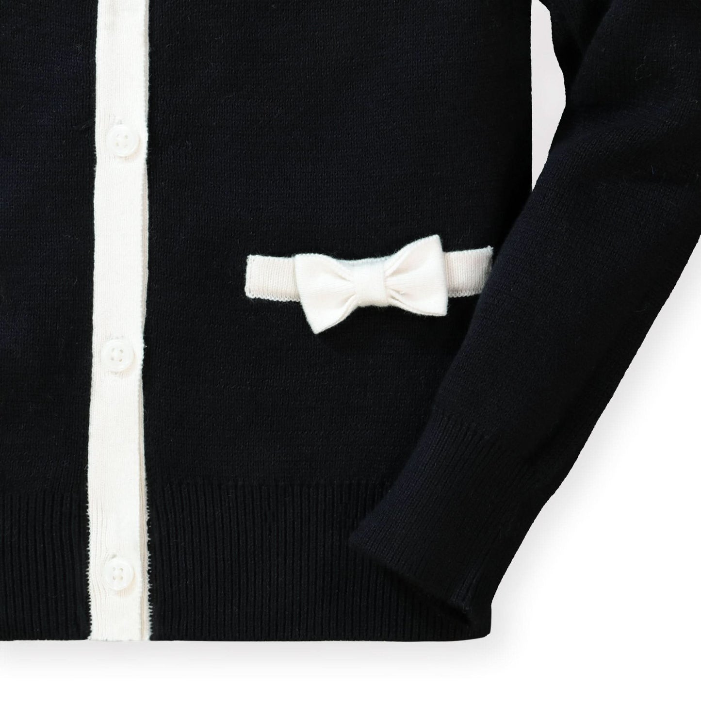 Bow Pocket Organic Cardigan - Baby