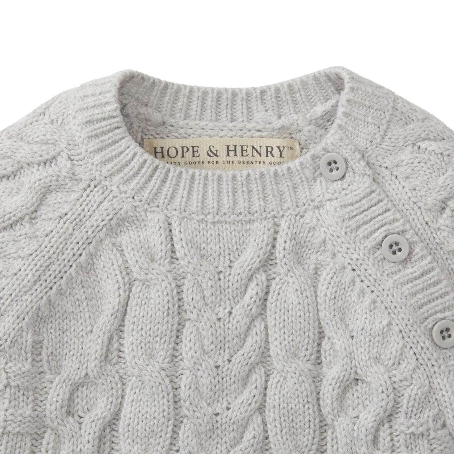 Organic Cable Knit Sweater Romper