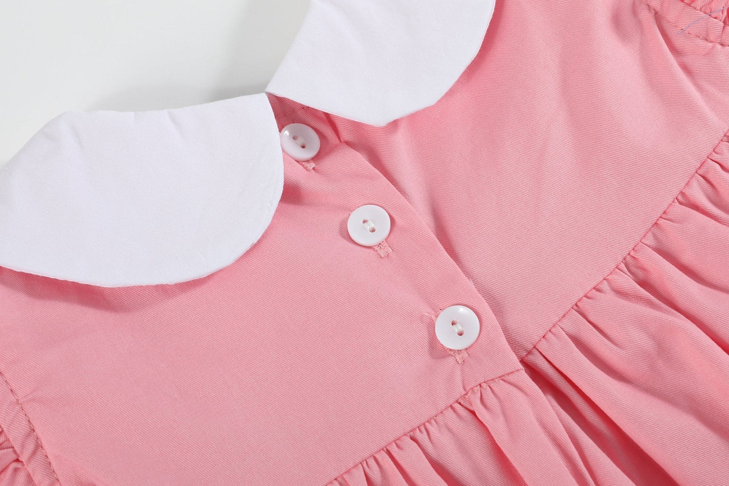 Pink and Red Heart Ruffle Dress