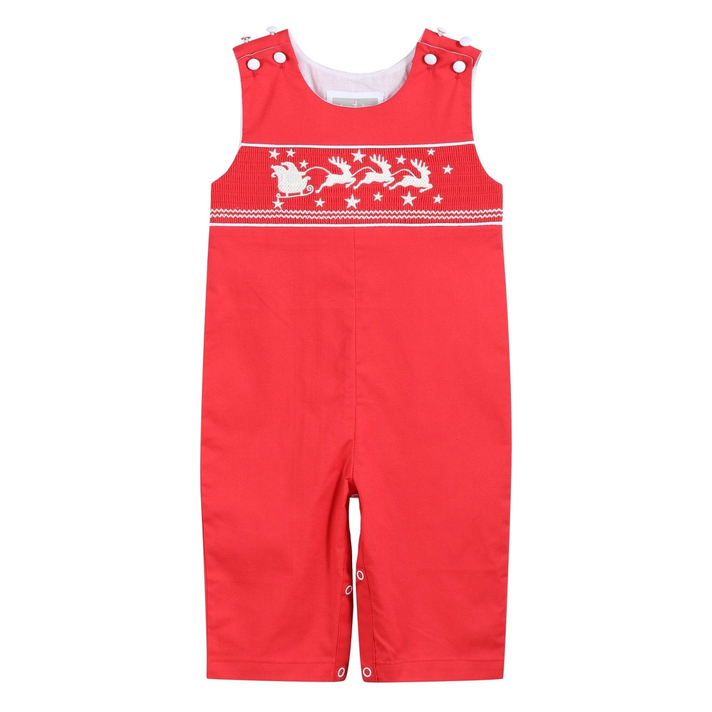 Red Santa Sleigh Overalls