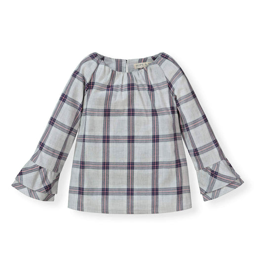 Organic Ruffle Sleeve Top