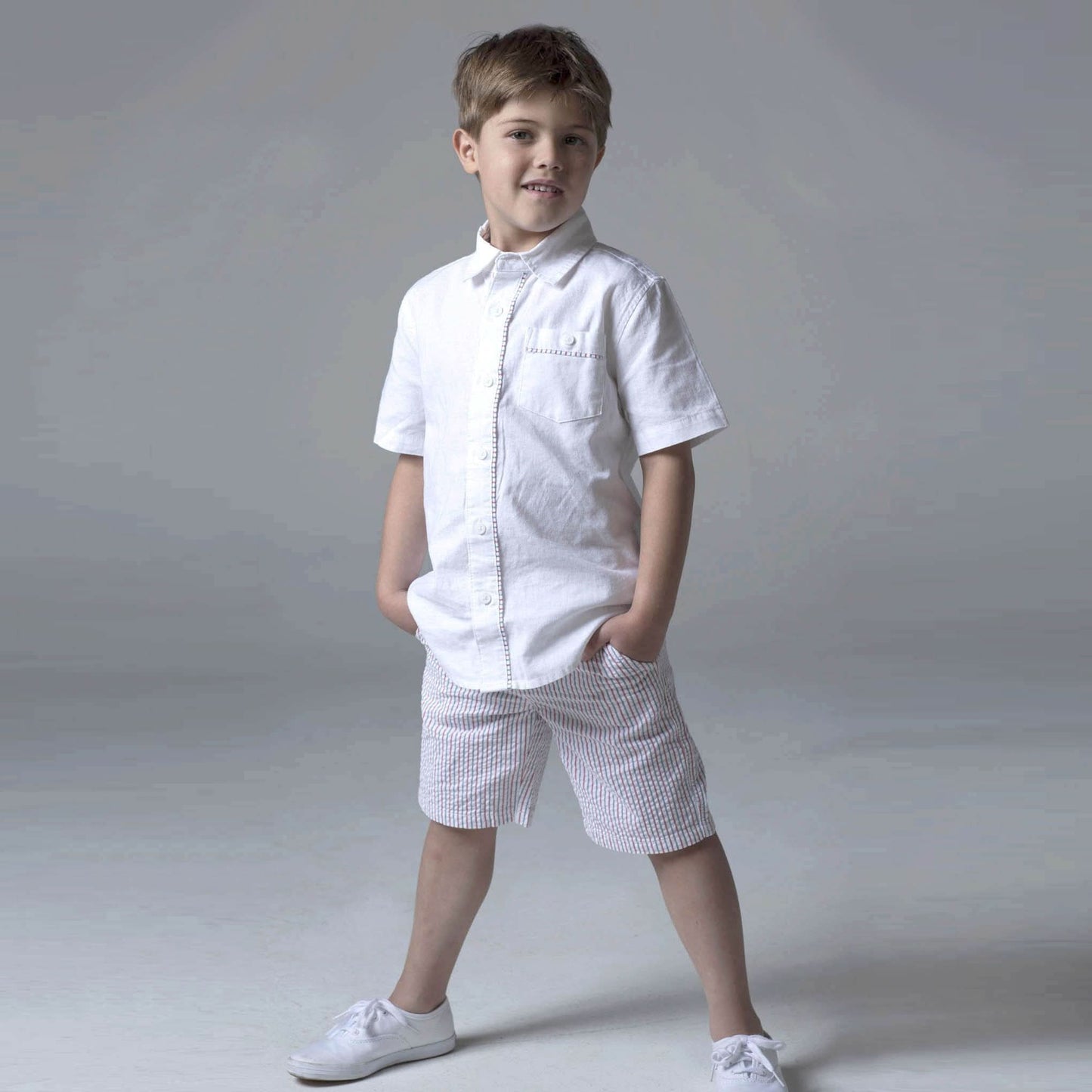 Organic Seersucker Short - Baby