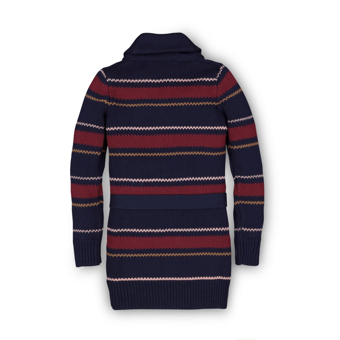 Shawl Collar Cardigan with Waist Tie - Baby