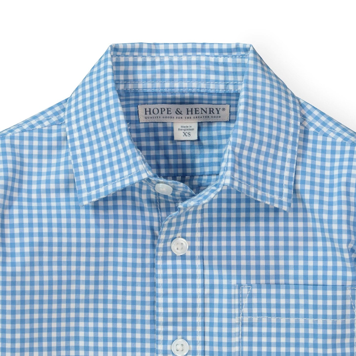 Stretch Poplin Organic Button Down Shirt - Baby