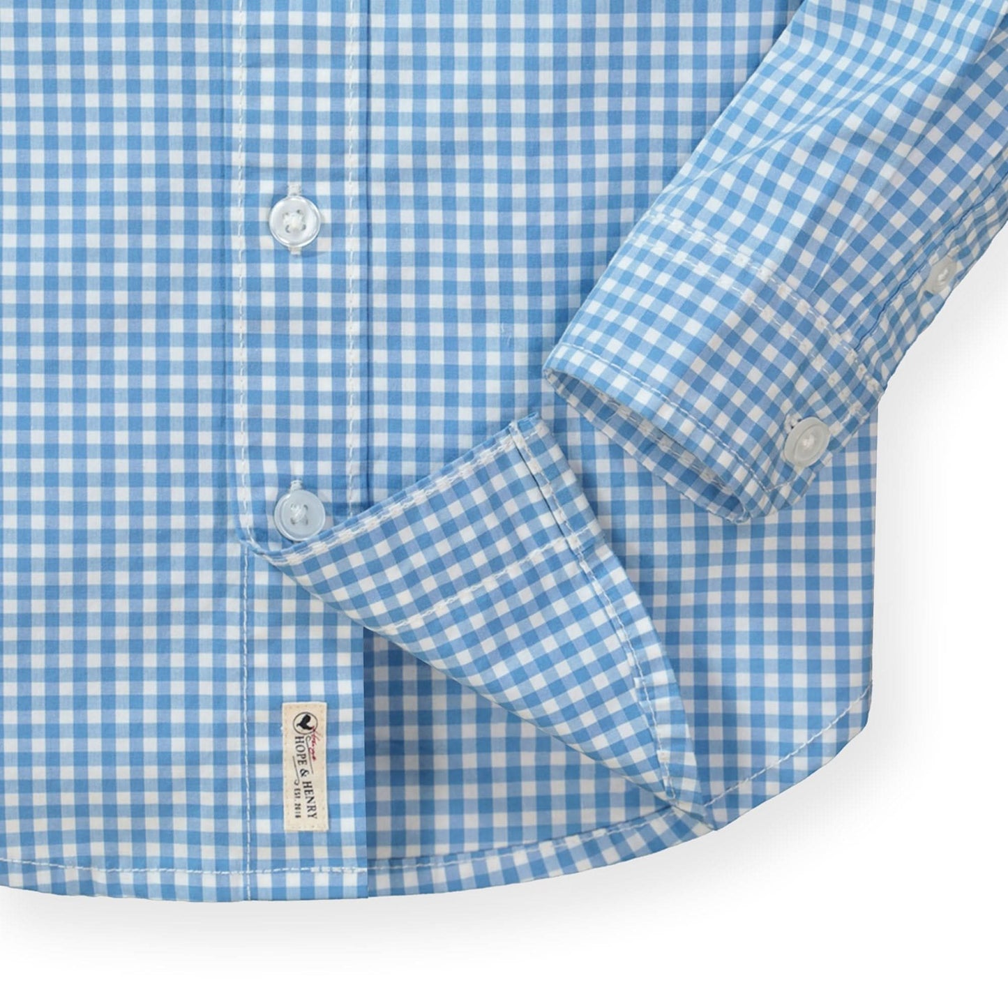 Stretch Poplin Organic Button Down Shirt - Baby