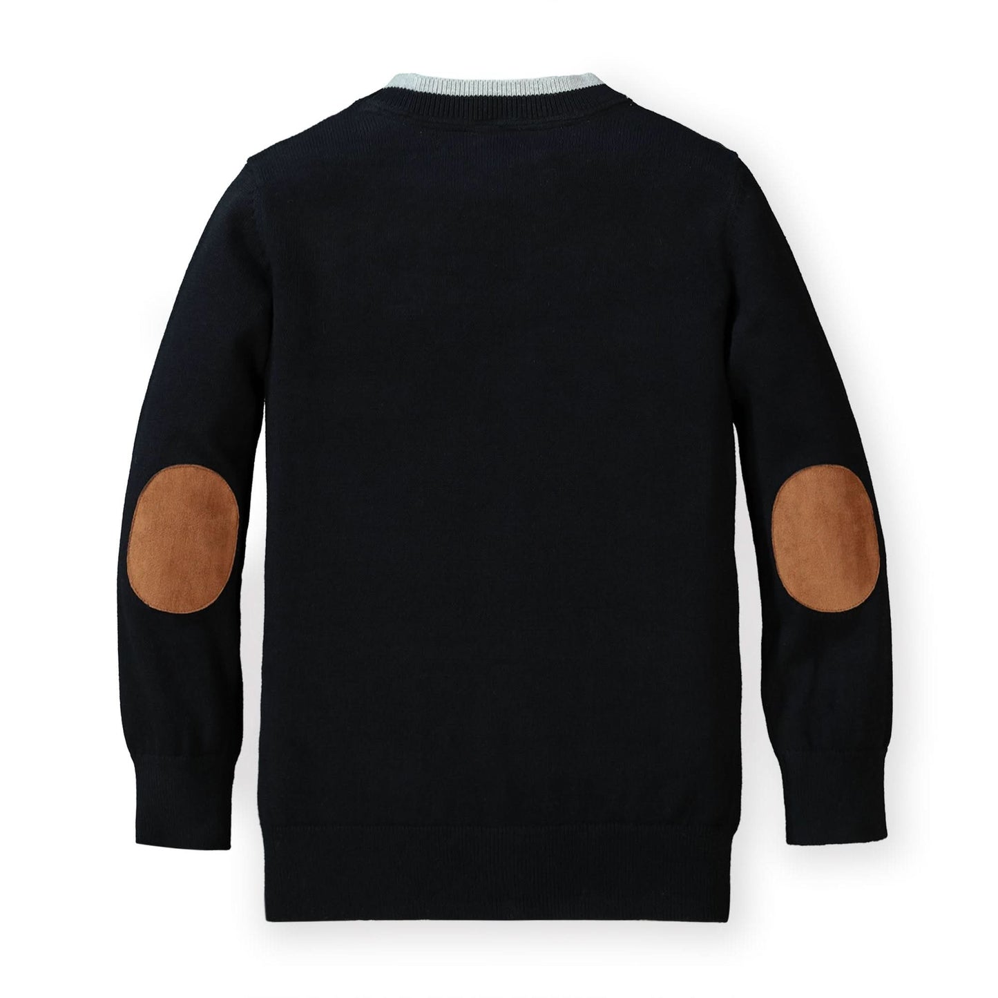 Tipped Cardigan with Elbow Patches